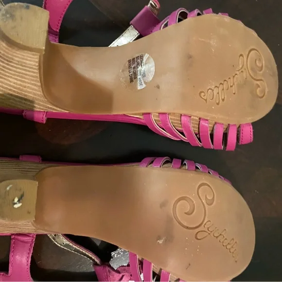 Seychelles leather platform sandals 7 1/2 Like New worn once - Picture 10 of 11